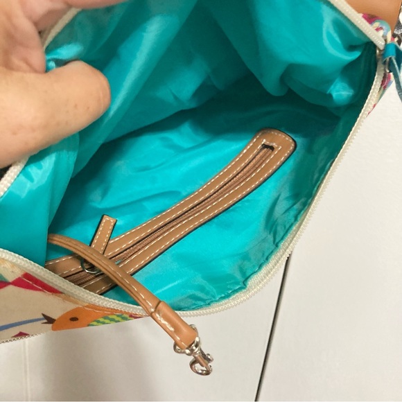 Lily Bloom Birds Blooms and Flowers Adjustable Shoulder Bag 14 x 10 x 4 inches - Picture 8 of 16